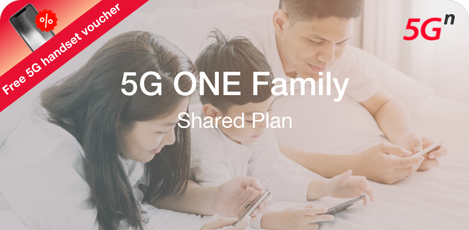 5G ONE Family Shared Plan (5G Handset Voucher)